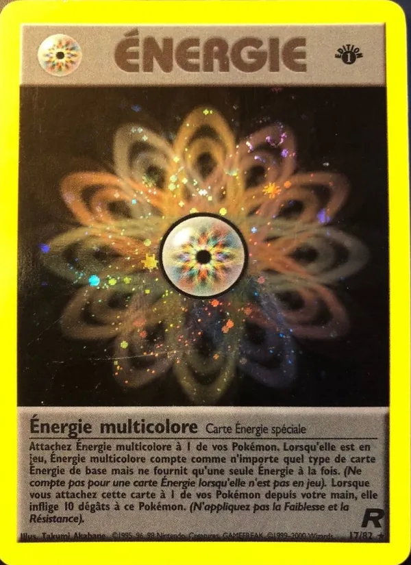 Carte Pokémon Énergie multicolore 17/82 de l'extension Team Rocket