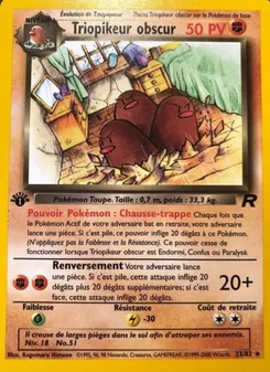 Carte Pokémon Triopikeur obscur 23 — Team Rocket