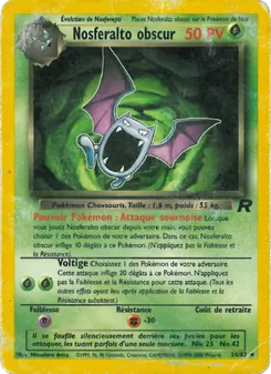 Carte Pokémon Nosferalto obscur 24 — Team Rocket