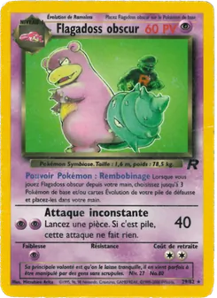 Carte Pokémon Flagadoss obscur 29 — Team Rocket