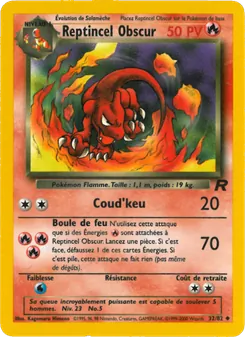 Carte Pokémon Reptincel Obscur 32 — Team Rocket