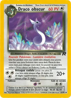 Carte Pokémon Draco obscur 33 — Team Rocket