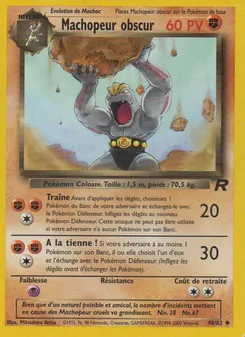 Carte Pokémon Machopeur obscur 40 — Team Rocket