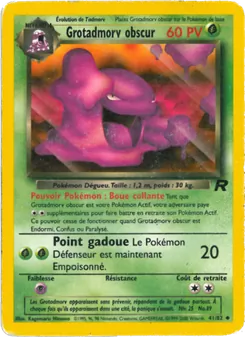 Carte Pokémon Grotadmorv obscur 41 — Team Rocket
