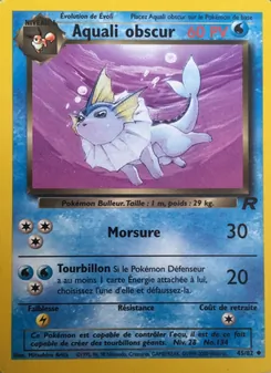 Carte Pokémon Aquali obscur 45 — Team Rocket