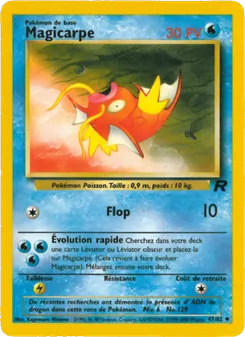 Carte Pokémon Magicarpe 47 — Team Rocket