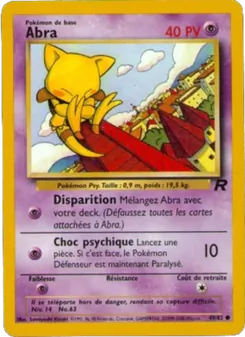 Carte Pokémon Abra 49 — Team Rocket