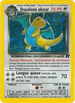 Carte Pokémon Dracolosse obscur 5 — Team Rocket