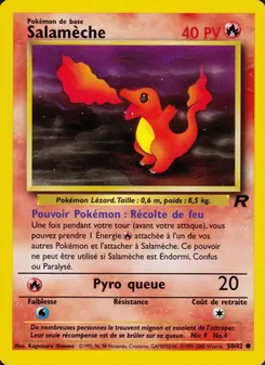 Carte Pokémon Salamèche 50 — Team Rocket