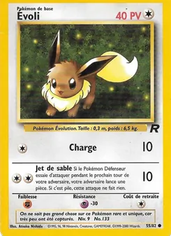 Carte Pokémon Évoli 55 — Team Rocket