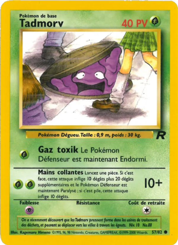 Carte Pokémon Tadmorv 57/82 de l'extension Team Rocket
