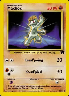 Carte Pokémon Machoc 59 — Team Rocket