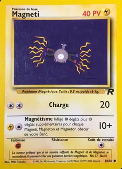 Carte Pokémon Magneti 60 — Team Rocket