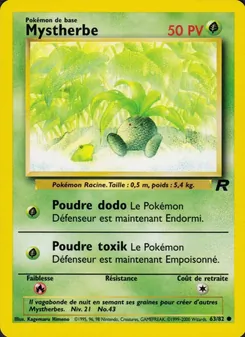 Carte Pokémon Mystherbe 63 — Team Rocket