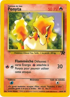 Carte Pokémon Ponyta 64 — Team Rocket