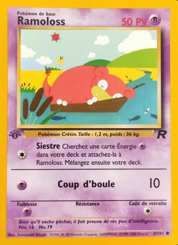 Carte Pokémon Ramoloss 67/82 de l'extension Team Rocket
