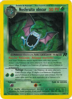 Carte Pokémon Nosferalto obscur 7 — Team Rocket