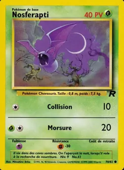 Carte Pokémon Nosferapti 70 — Team Rocket