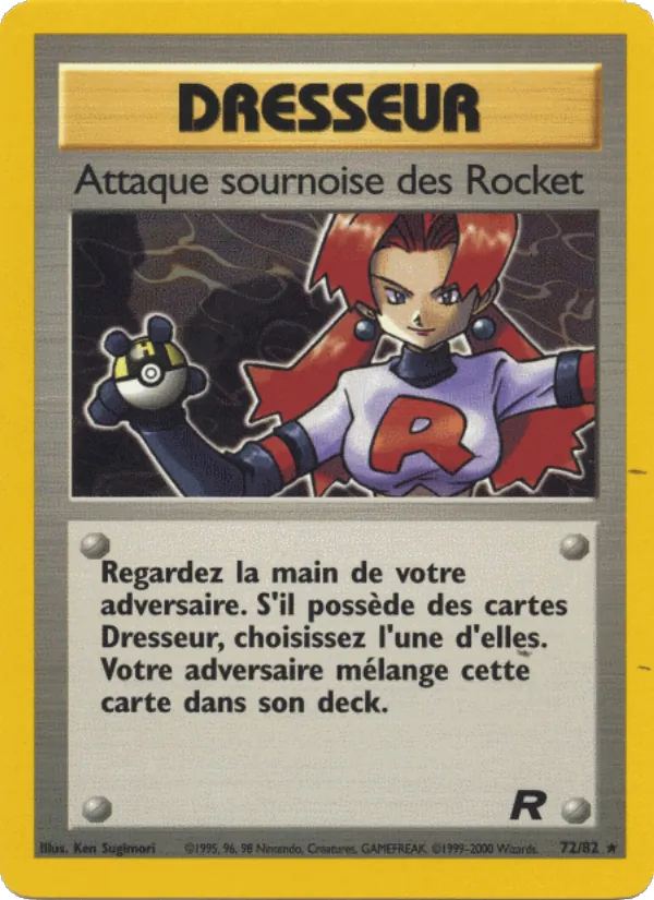 Carte Pokémon Attaque sournoise des Rocket 72/82 de l'extension Team Rocket