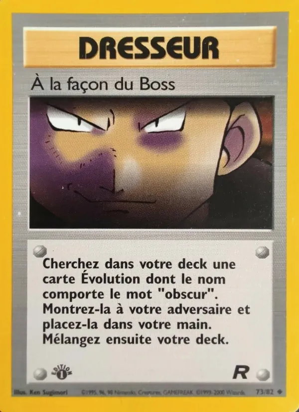 Carte Pokémon À la façon du Boss 73/82 de l'extension Team Rocket