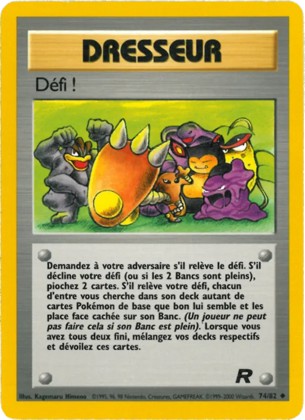 Carte Pokémon Défi ! 74/82 de l'extension Team Rocket