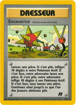 Carte Pokémon Excavatrice 75 — Team Rocket