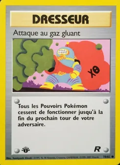 Carte Pokémon Attaque au gaz gluant 78 — Team Rocket