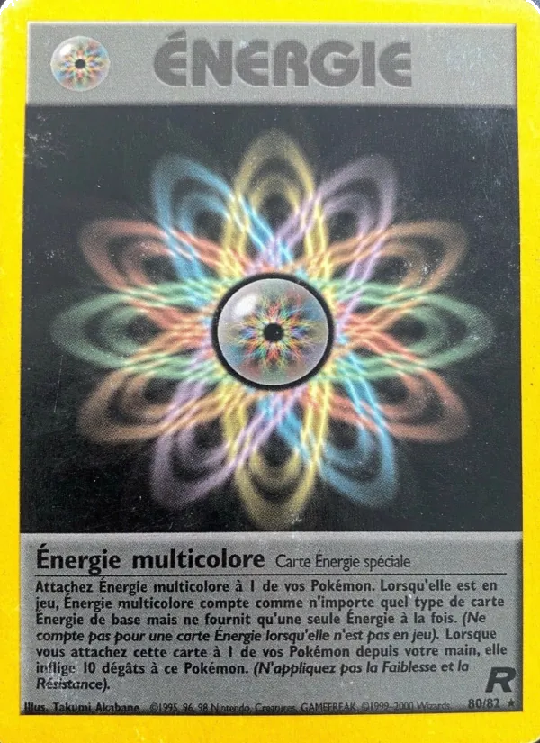 Carte Pokémon Énergie multicolore 80/82 de l'extension Team Rocket
