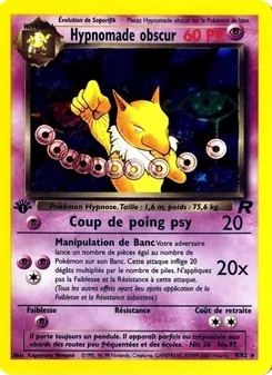 Carte Pokémon Hypnomade obscur 9 — Team Rocket