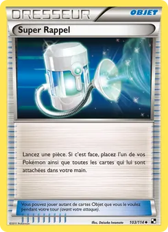 Carte Pokémon Super Rappel 103