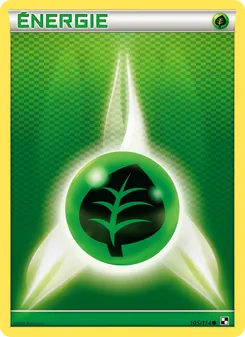 Carte Pokémon Énergie Plante 105 — Noir & Blanc