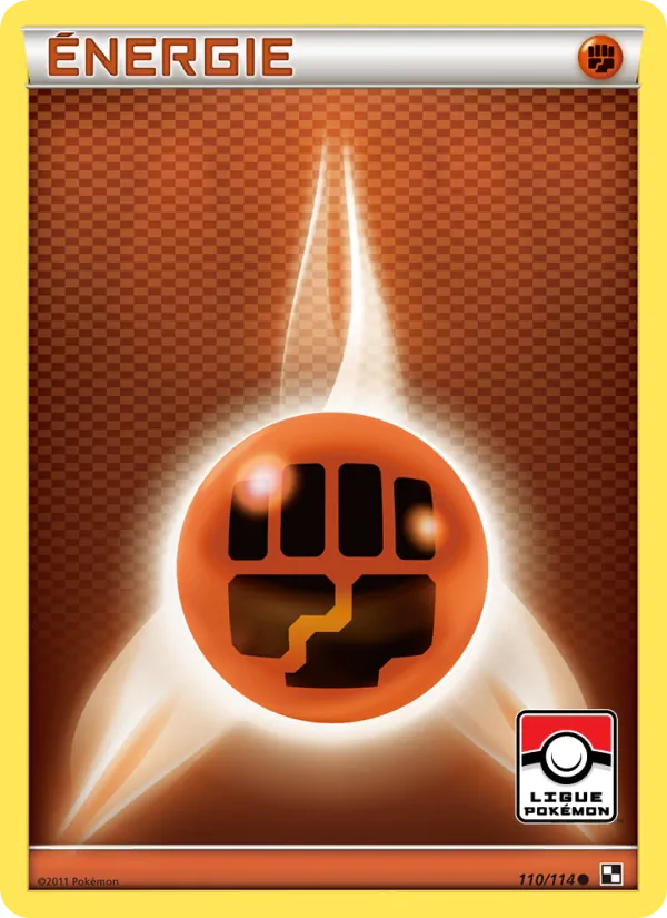 Carte Pokémon Énergie Combat 110/114 de l'extension Noir & Blanc