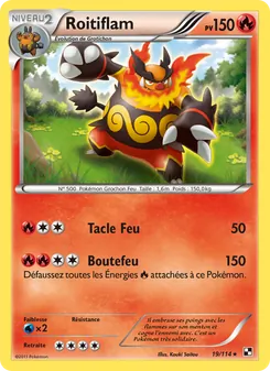Carte Pokémon Roitiflam 19