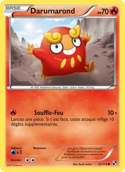 Carte Pokémon Darumarond 23