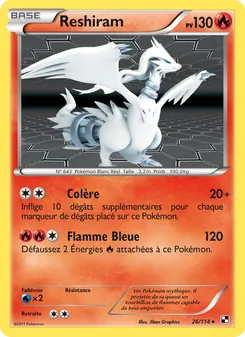 Carte Pokémon Reshiram 26
