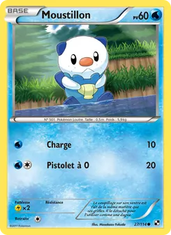 Carte Pokémon Moustillon 27