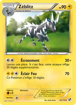 Carte Pokémon Zéblitz 42