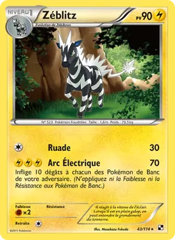 Carte Pokémon Zéblitz 43