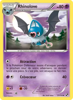 Carte Pokémon Rhinolove 51