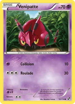 Carte Pokémon Venipatte 52