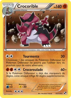 Carte Pokémon Crocorible 65