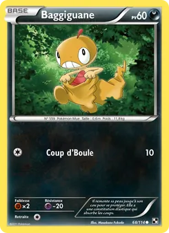 Carte Pokémon Baggiguane 68