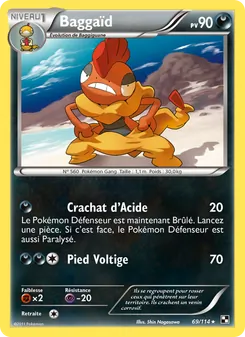 Carte Pokémon Baggaïd 69