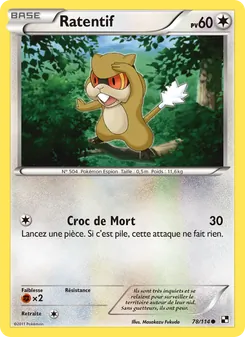 Carte Pokémon Ratentif 78