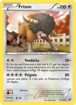 Carte Pokémon Frison 91