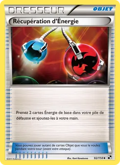 Carte Pokémon Récupération d’Énergie 92