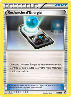 Carte Pokémon Recherche d’Énergie 93