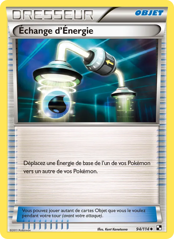 Carte Pokémon Échange d’Énergie 94/114 de l'extension Noir & Blanc