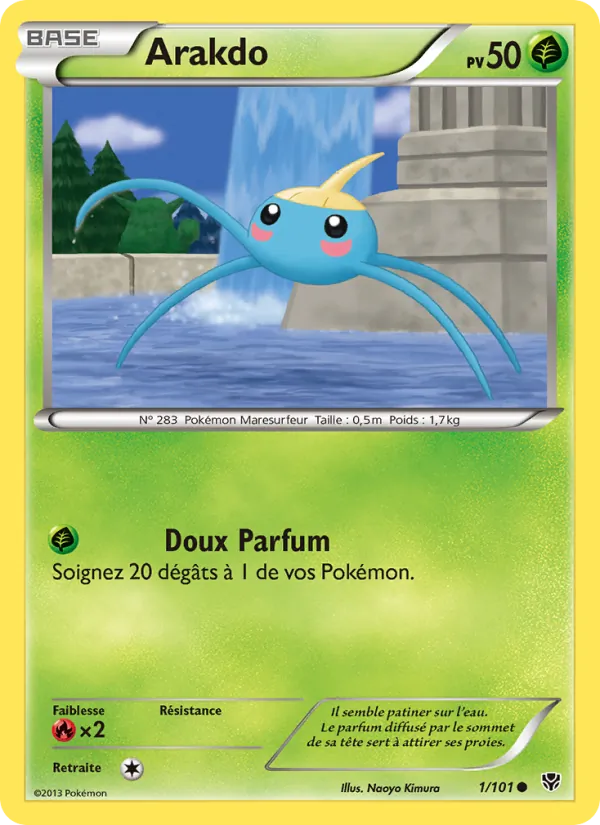Carte Pokémon Arakdo 1/101 de l'extension Explosion Plasma