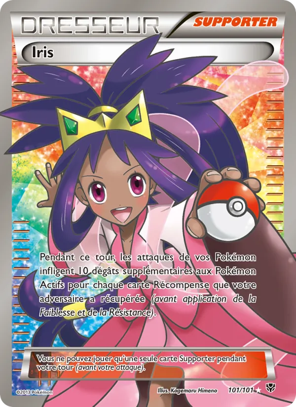 Carte Pokémon Iris 101/101 de l'extension Explosion Plasma